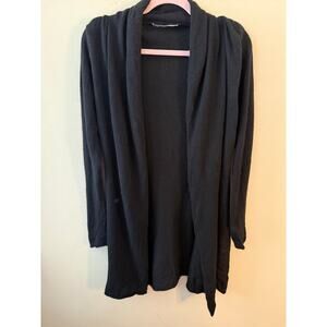 Hanna Rose Black Cashmere Cardigan Sweater Size Small